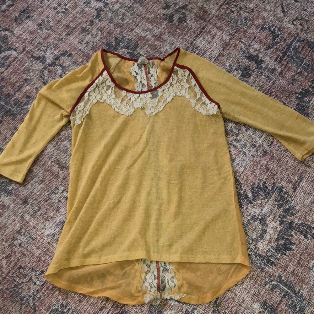 Mustard yellow dress shirt